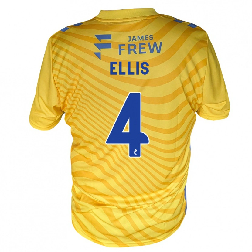 Danxen Criança Camisola Ruari Ellis #4 Azul Real Amarelo Alternativa 2026/27 Camisa