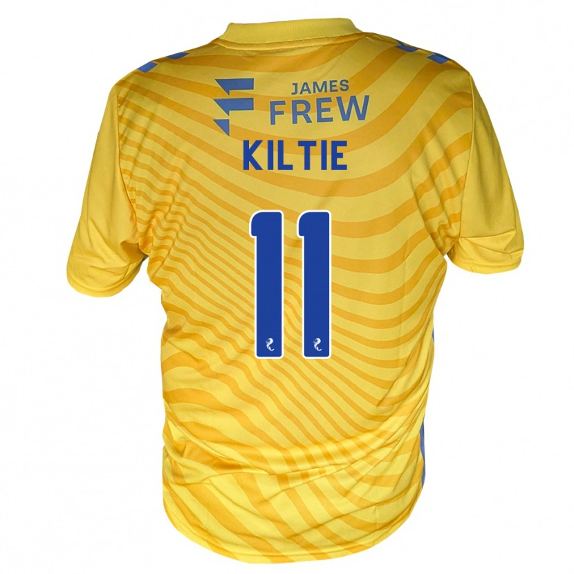 Danxen Criança Camisola Greg Kiltie #11 Azul Real Amarelo Alternativa 2026/27 Camisa