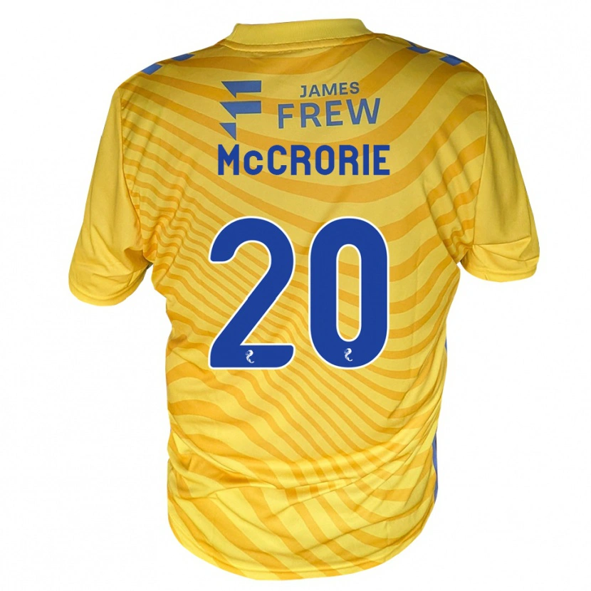 Danxen Criança Camisola Robby Mccrorie #20 Azul Real Amarelo Alternativa 2026/27 Camisa