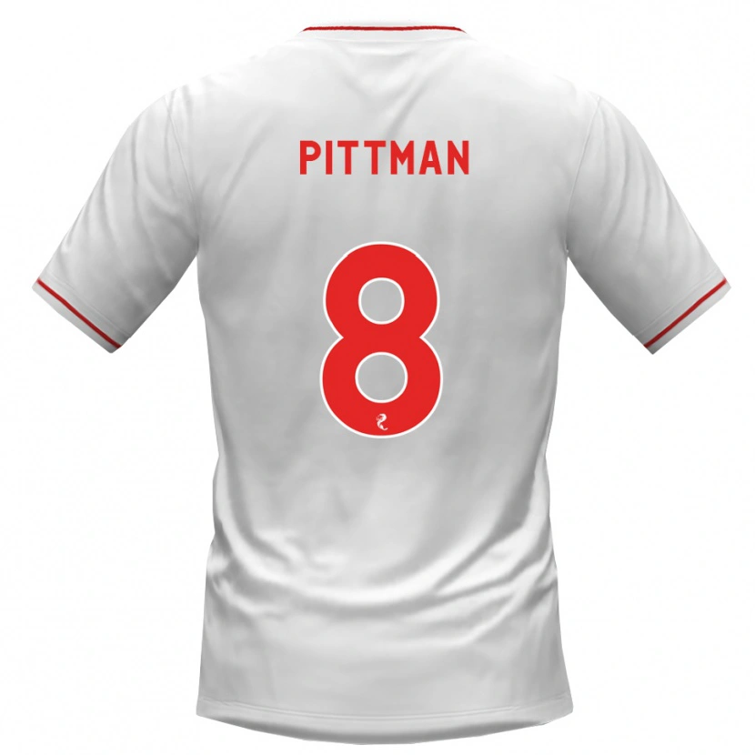 Danxen Criança Camisola Scott Pittman #8 Branco Vermelho Alternativa 2026/27 Camisa