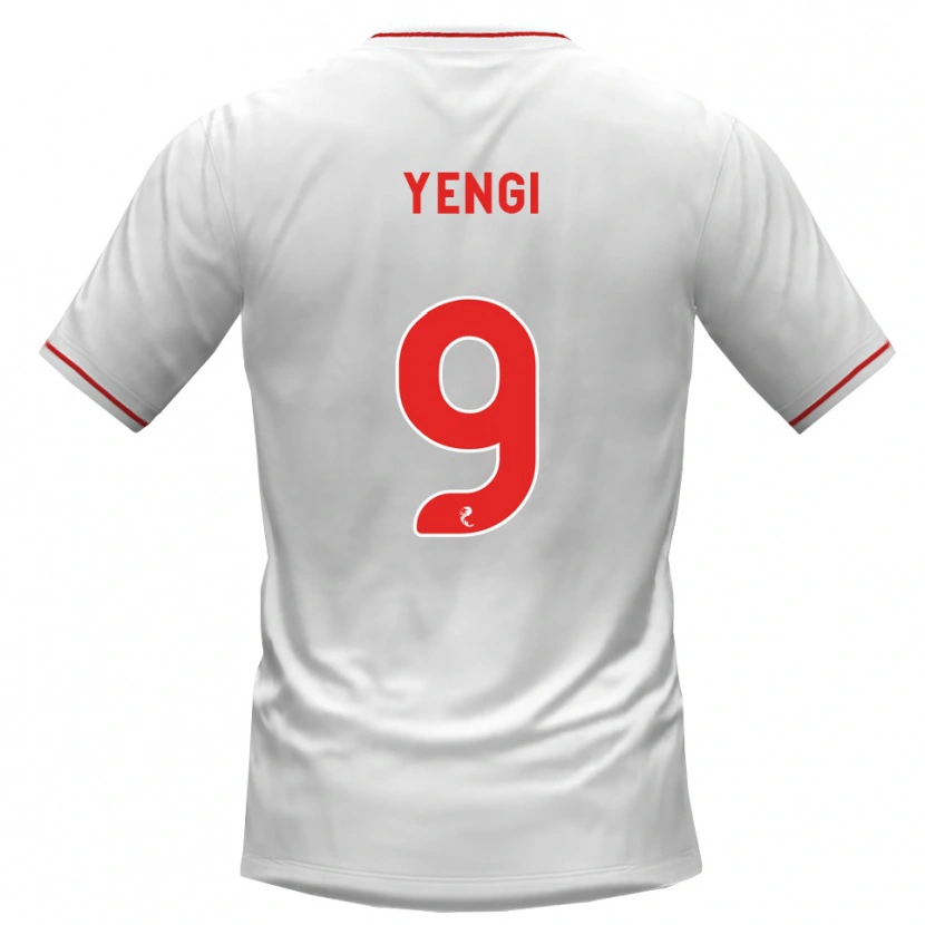 Danxen Criança Camisola Tete Yengi #9 Branco Vermelho Alternativa 2026/27 Camisa