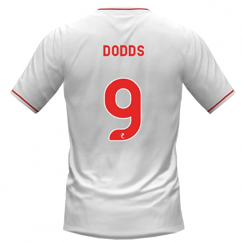 Danxen Criança Camisola Jen Dodds #9 Branco Vermelho Alternativa 2026/27 Camisa