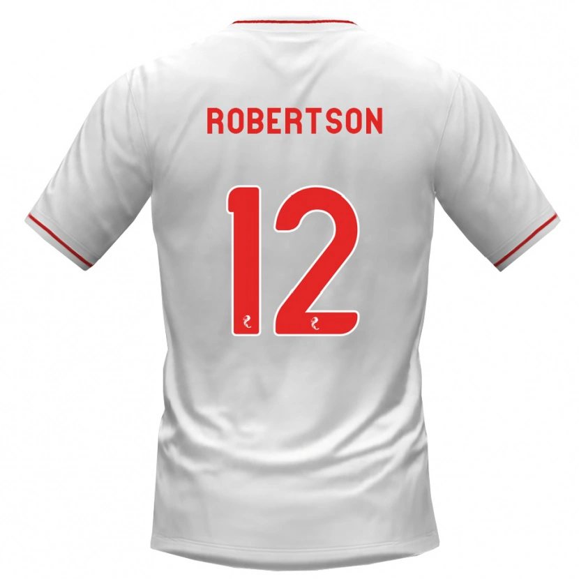 Danxen Criança Camisola Mitchell Robertson #12 Branco Vermelho Alternativa 2026/27 Camisa