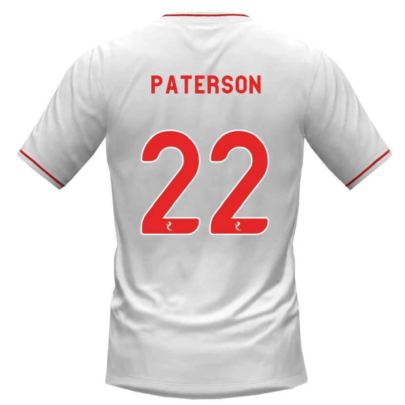 Danxen Criança Camisola Maura Paterson #22 Branco Vermelho Alternativa 2026/27 Camisa