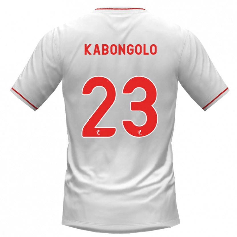 Danxen Criança Camisola Brooklyn Kabongolo #23 Branco Vermelho Alternativa 2026/27 Camisa