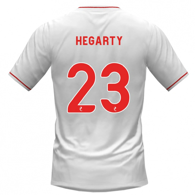 Danxen Criança Camisola Nina Hegarty #23 Branco Vermelho Alternativa 2026/27 Camisa