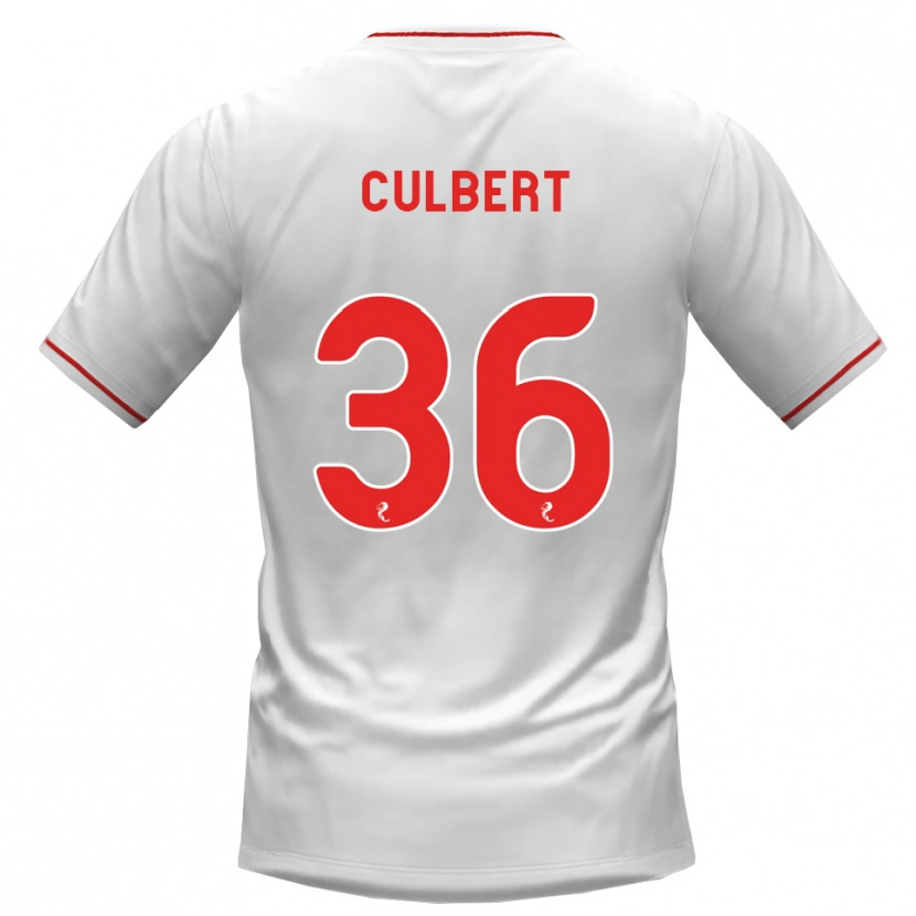 Danxen Criança Camisola Sam Culbert #36 Branco Vermelho Alternativa 2026/27 Camisa