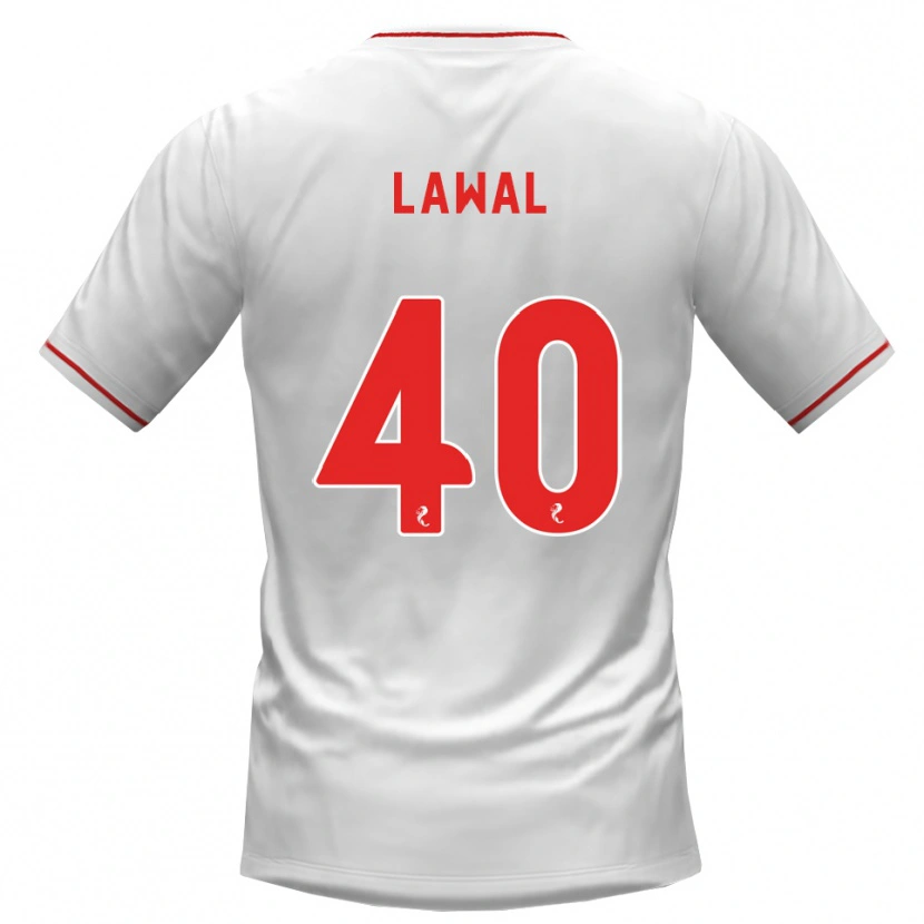 Danxen Criança Camisola Samson Lawal #40 Branco Vermelho Alternativa 2026/27 Camisa
