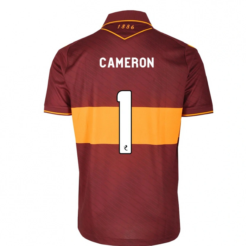 Danxen Criança Camisola Rebecca Cameron #1 Laranja Marrom Alternativa 2026/27 Camisa