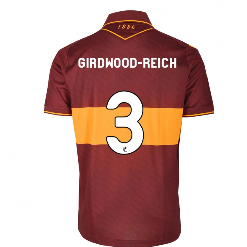 Danxen Criança Camisola Jake Girdwood-Reich #3 Laranja Marrom Alternativa 2026/27 Camisa