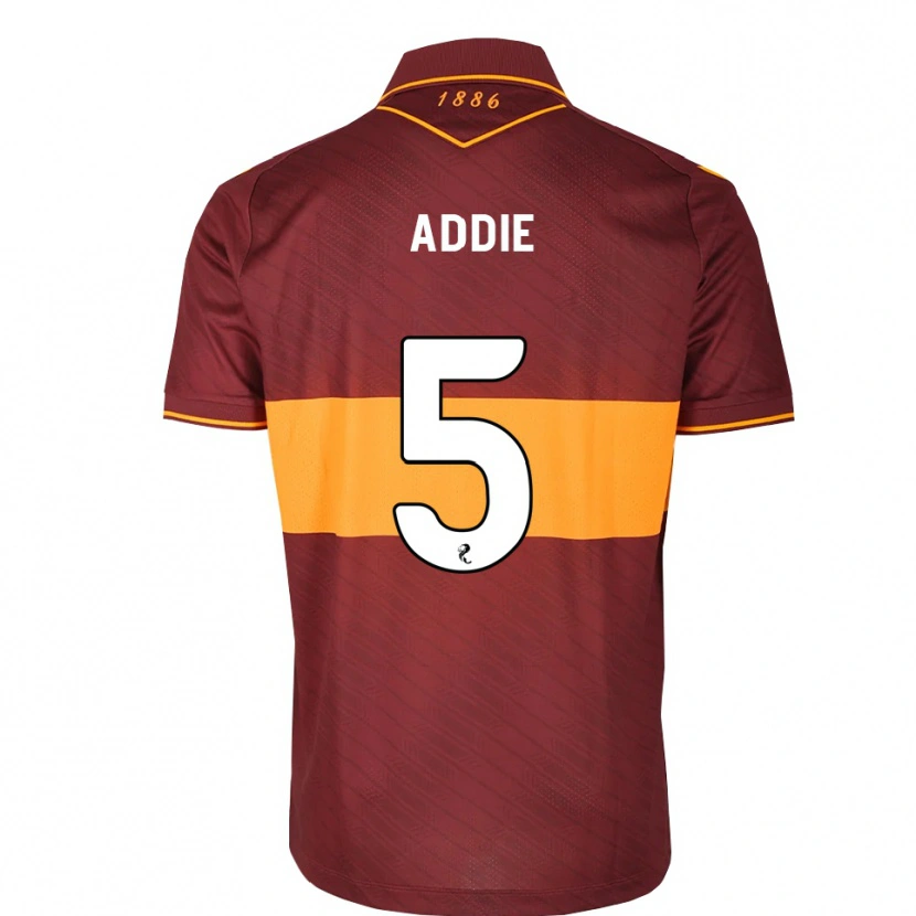 Danxen Criança Camisola Jo Addie #5 Laranja Marrom Alternativa 2026/27 Camisa