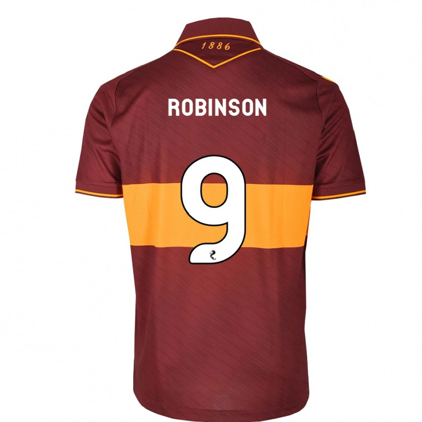 Danxen Criança Camisola Zach Robinson #9 Laranja Marrom Alternativa 2026/27 Camisa