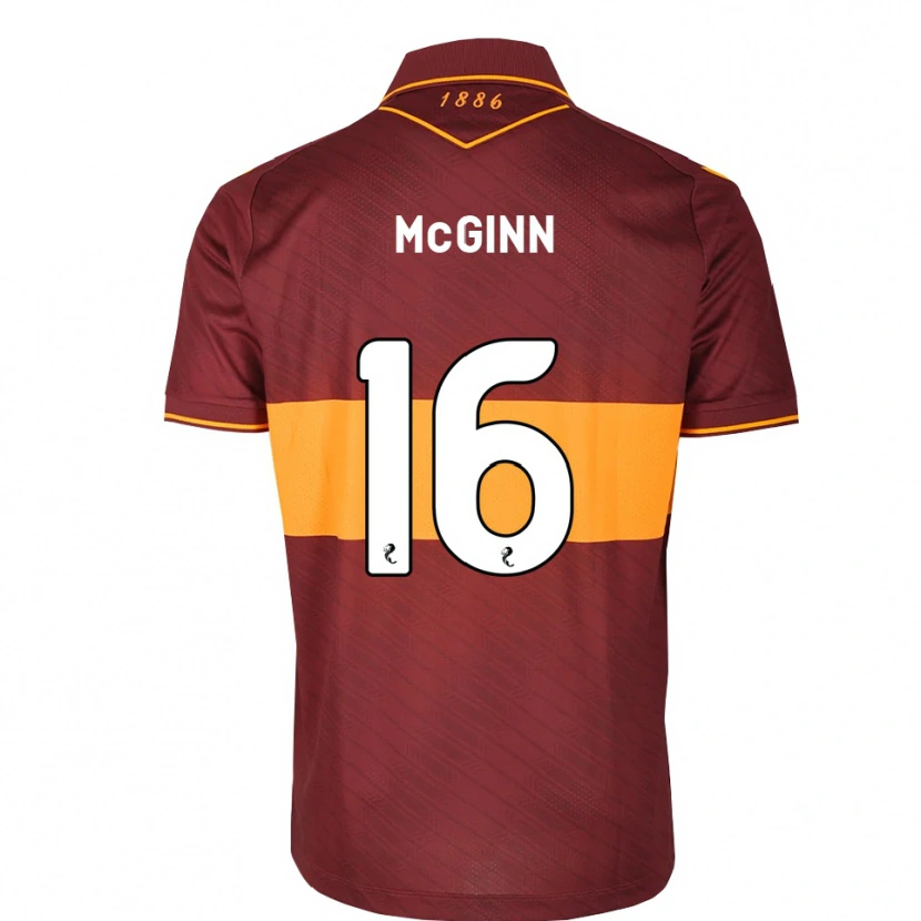 Danxen Criança Camisola Paul Mcginn #16 Laranja Marrom Alternativa 2026/27 Camisa