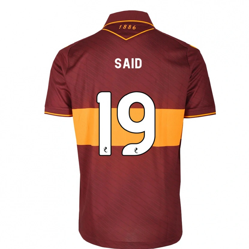 Danxen Criança Camisola Ibrahim Said #19 Laranja Marrom Alternativa 2026/27 Camisa