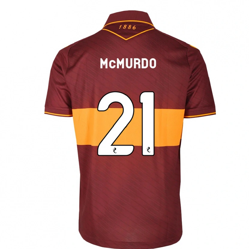Danxen Criança Camisola Emma Mcmurdo #21 Laranja Marrom Alternativa 2026/27 Camisa