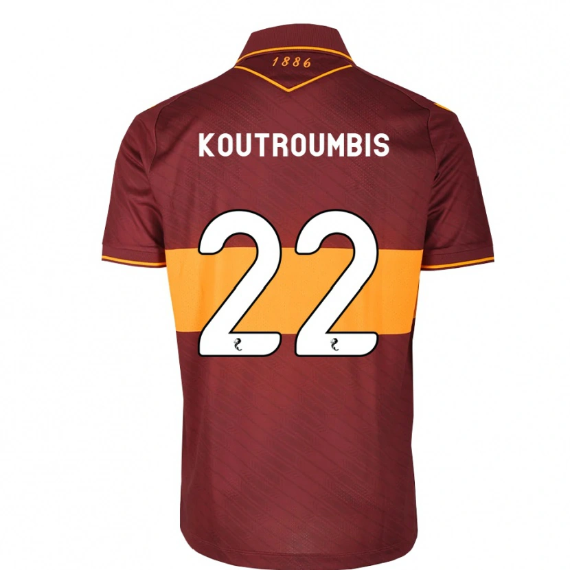 Danxen Criança Camisola John Koutroumbis #22 Laranja Marrom Alternativa 2026/27 Camisa
