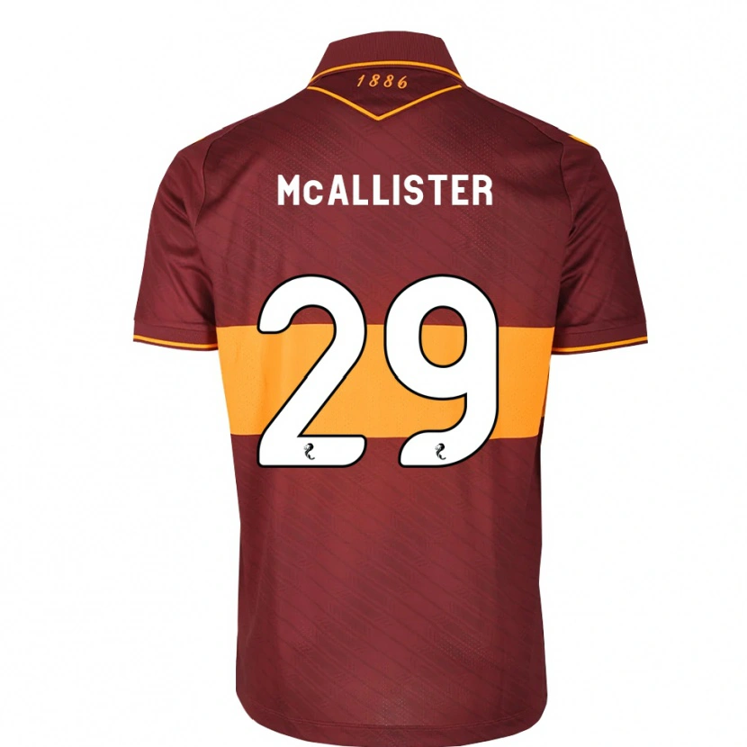 Danxen Criança Camisola Zander Mcallister #29 Laranja Marrom Alternativa 2026/27 Camisa