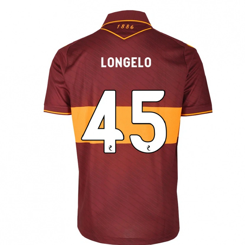 Danxen Criança Camisola Emmanuel Longelo #45 Laranja Marrom Alternativa 2026/27 Camisa