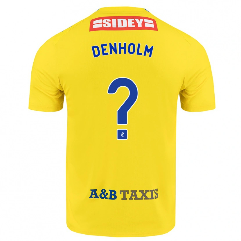 Danxen Criança Camisola Ben Denholm #0 Amarelo Azul Preto Alternativa 2026/27 Camisa