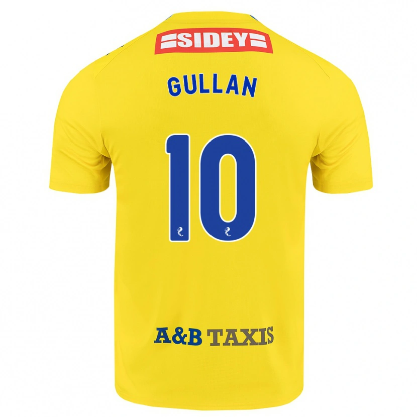 Danxen Criança Camisola Jamie Gullan #10 Amarelo Azul Preto Alternativa 2026/27 Camisa