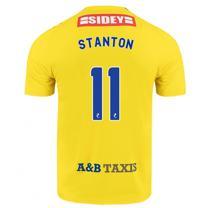 Danxen Criança Camisola Sam Stanton #11 Amarelo Azul Preto Alternativa 2026/27 Camisa