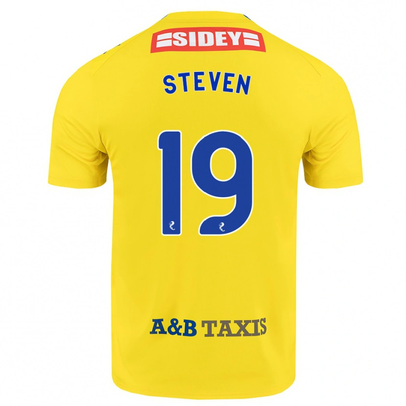 Danxen Criança Camisola Taylor Steven #19 Amarelo Azul Preto Alternativa 2026/27 Camisa