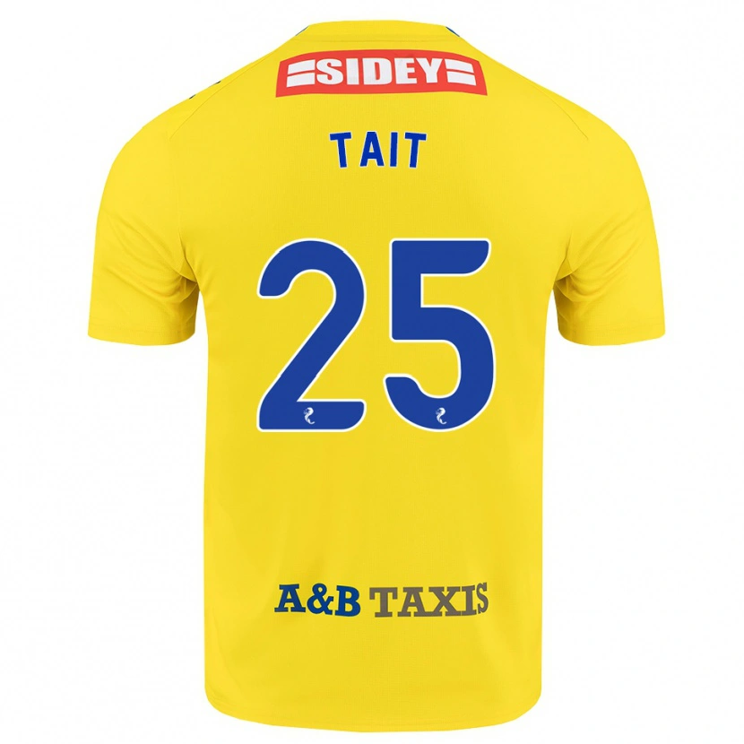 Danxen Criança Camisola Macaulay Tait #25 Amarelo Azul Preto Alternativa 2026/27 Camisa