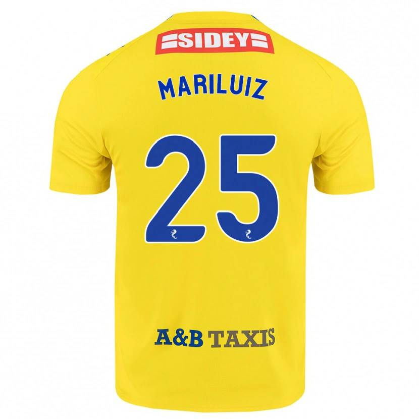 Danxen Criança Camisola Mariluiz Sanchez #25 Amarelo Azul Preto Alternativa 2026/27 Camisa