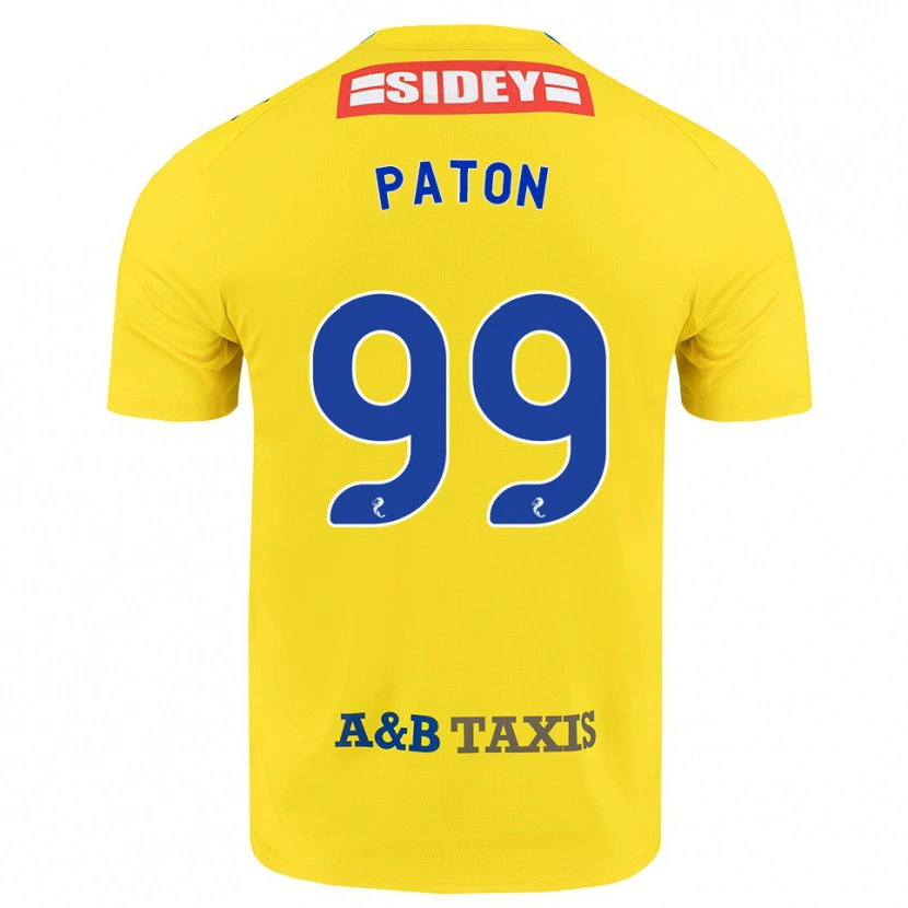 Danxen Criança Camisola Ruari Paton #99 Amarelo Azul Preto Alternativa 2026/27 Camisa