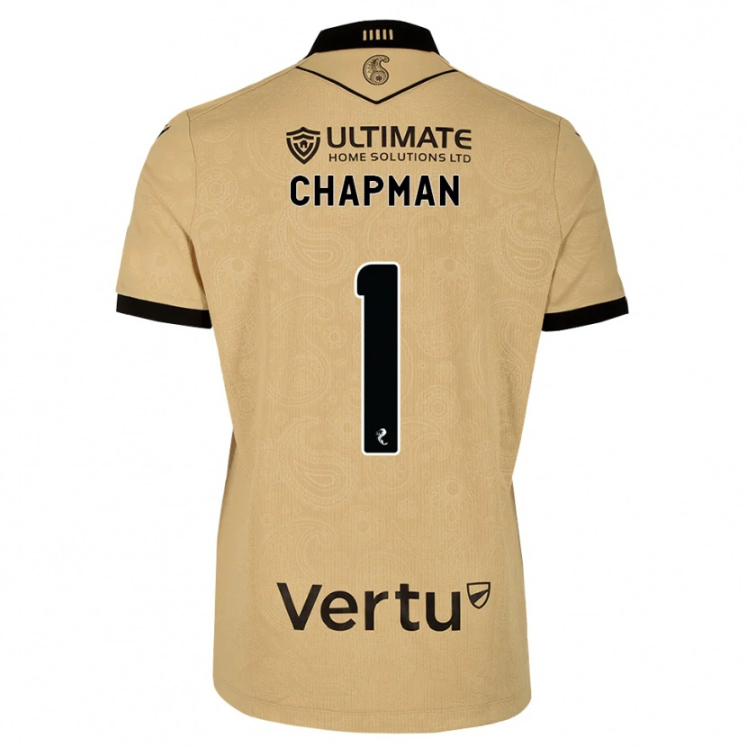 Danxen Criança Camisola Jacob Chapman #1 Madeira Queimada Preto Alternativa 2026/27 Camisa
