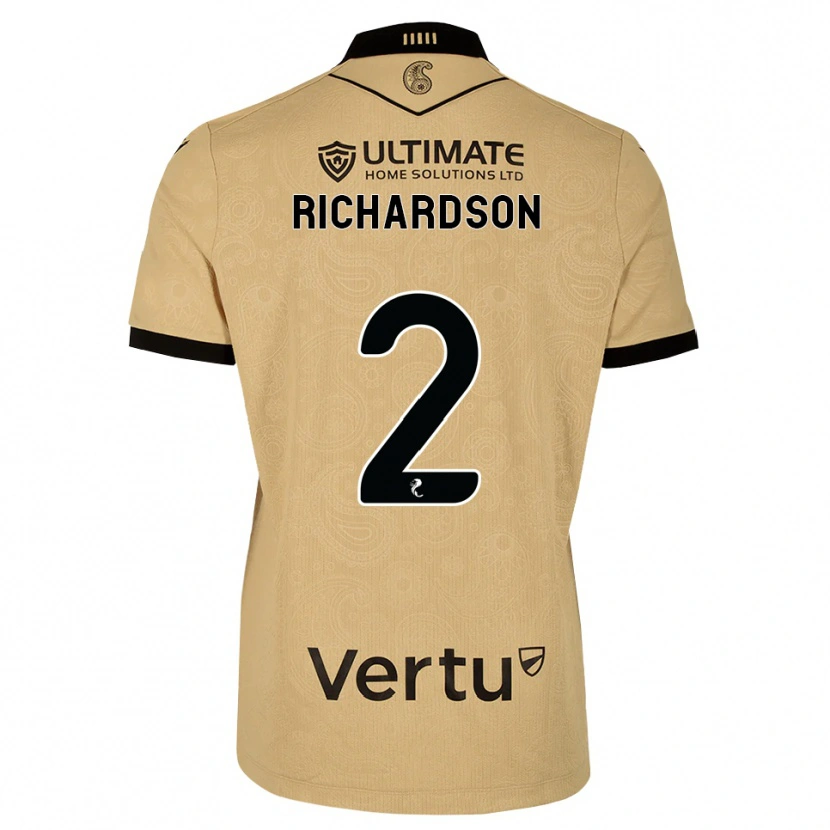 Danxen Criança Camisola Jayden Richardson #2 Madeira Queimada Preto Alternativa 2026/27 Camisa