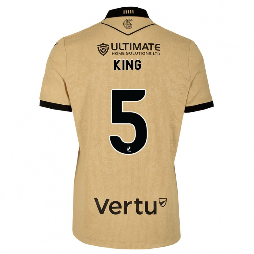 Danxen Criança Camisola Richard King #5 Madeira Queimada Preto Alternativa 2026/27 Camisa