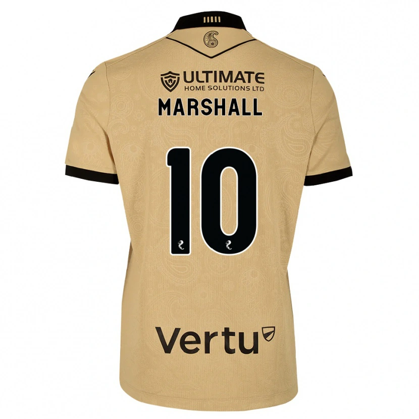 Danxen Criança Camisola Lewis Marshall #10 Madeira Queimada Preto Alternativa 2026/27 Camisa
