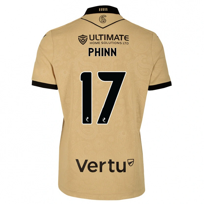 Danxen Criança Camisola Shaun Phinn #17 Madeira Queimada Preto Alternativa 2026/27 Camisa