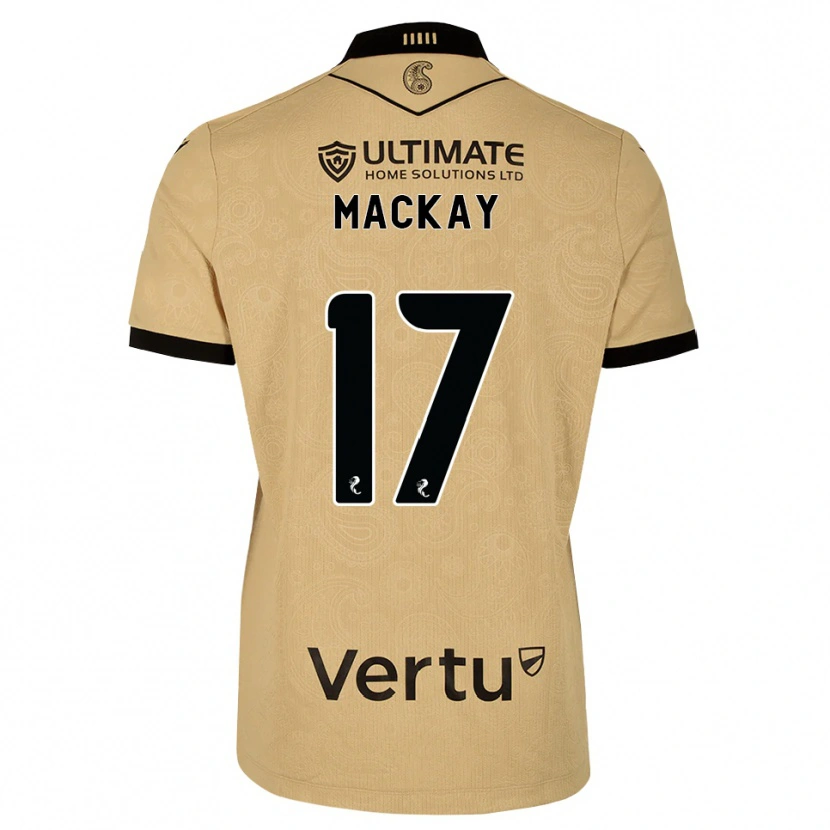 Danxen Criança Camisola Rory Mackay #17 Madeira Queimada Preto Alternativa 2026/27 Camisa