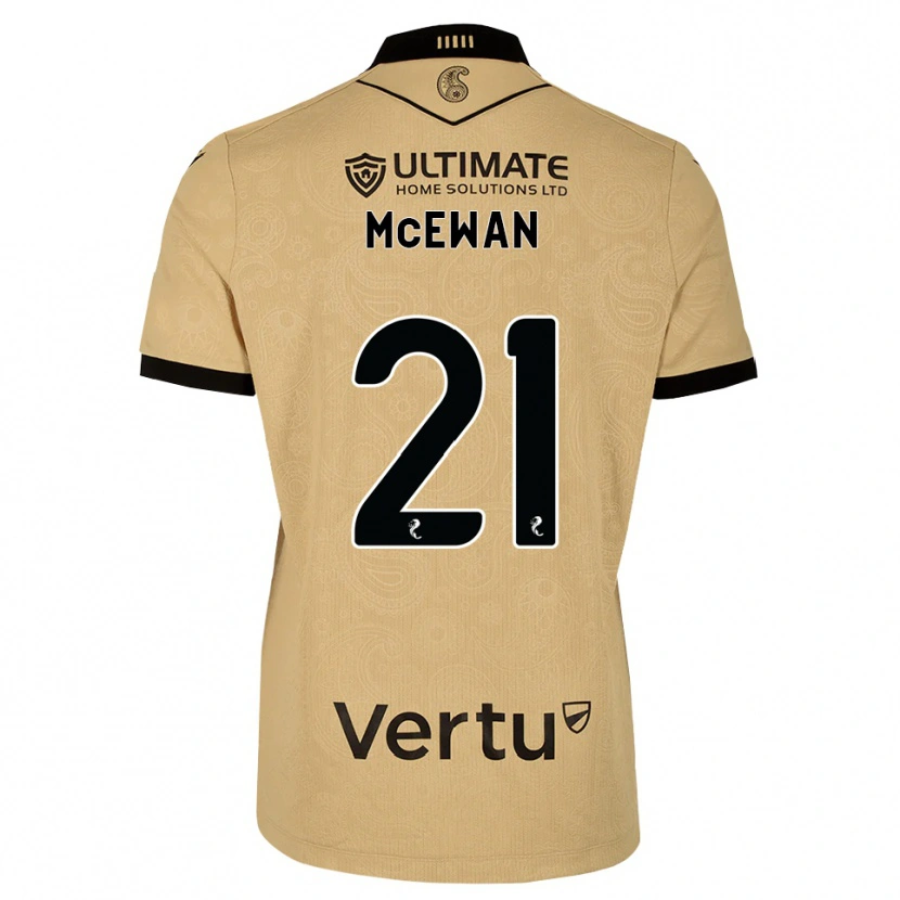 Danxen Criança Camisola Carter Mcewan #21 Madeira Queimada Preto Alternativa 2026/27 Camisa