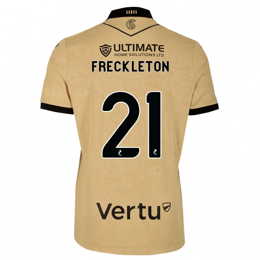 Danxen Criança Camisola Miguel Freckleton #21 Madeira Queimada Preto Alternativa 2026/27 Camisa