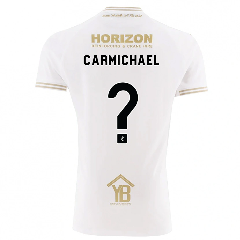 Danxen Criança Camisola Liam Carmichael #0 Trigo Branco Alternativa 2026/27 Camisa