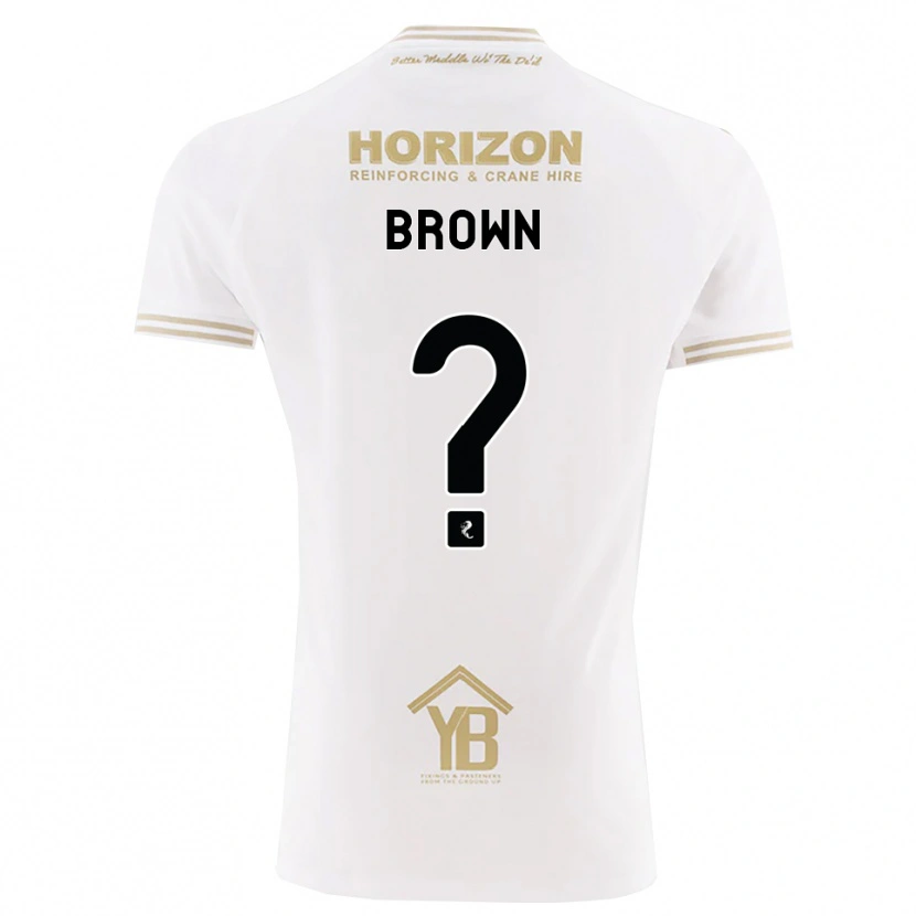 Danxen Criança Camisola Natalie Brown #0 Trigo Branco Alternativa 2026/27 Camisa