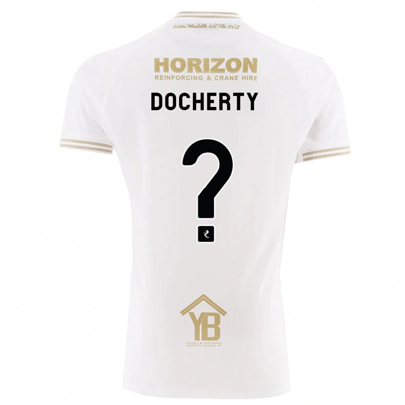 Danxen Criança Camisola Rachel Docherty #0 Trigo Branco Alternativa 2026/27 Camisa
