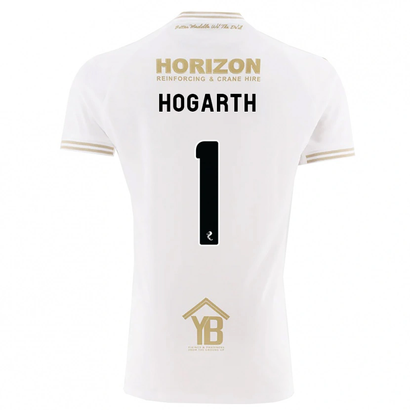 Danxen Criança Camisola Nicky Hogarth #1 Trigo Branco Alternativa 2026/27 Camisa