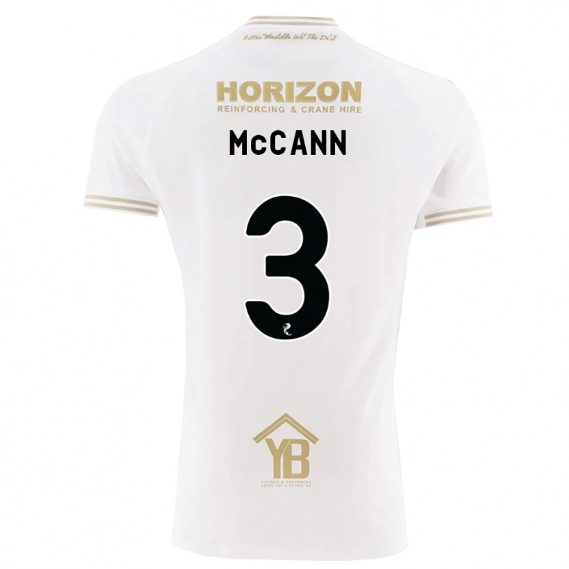Danxen Criança Camisola Leon Mccann #3 Trigo Branco Alternativa 2026/27 Camisa