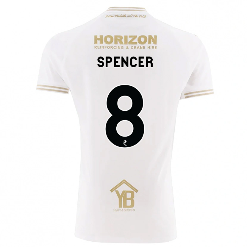 Danxen Criança Camisola Brad Spencer #8 Trigo Branco Alternativa 2026/27 Camisa