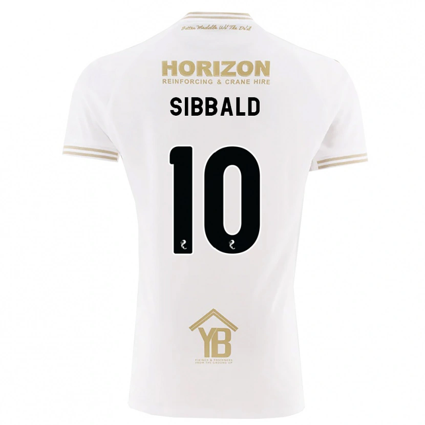 Danxen Criança Camisola Craig Sibbald #10 Trigo Branco Alternativa 2026/27 Camisa