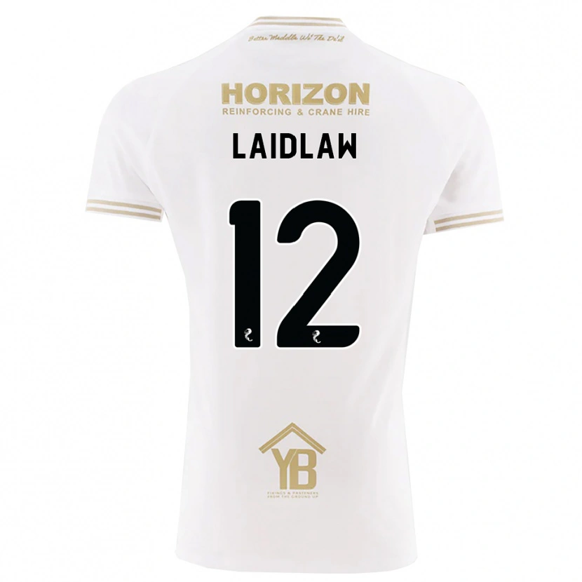 Danxen Criança Camisola Ethan Laidlaw #12 Trigo Branco Alternativa 2026/27 Camisa
