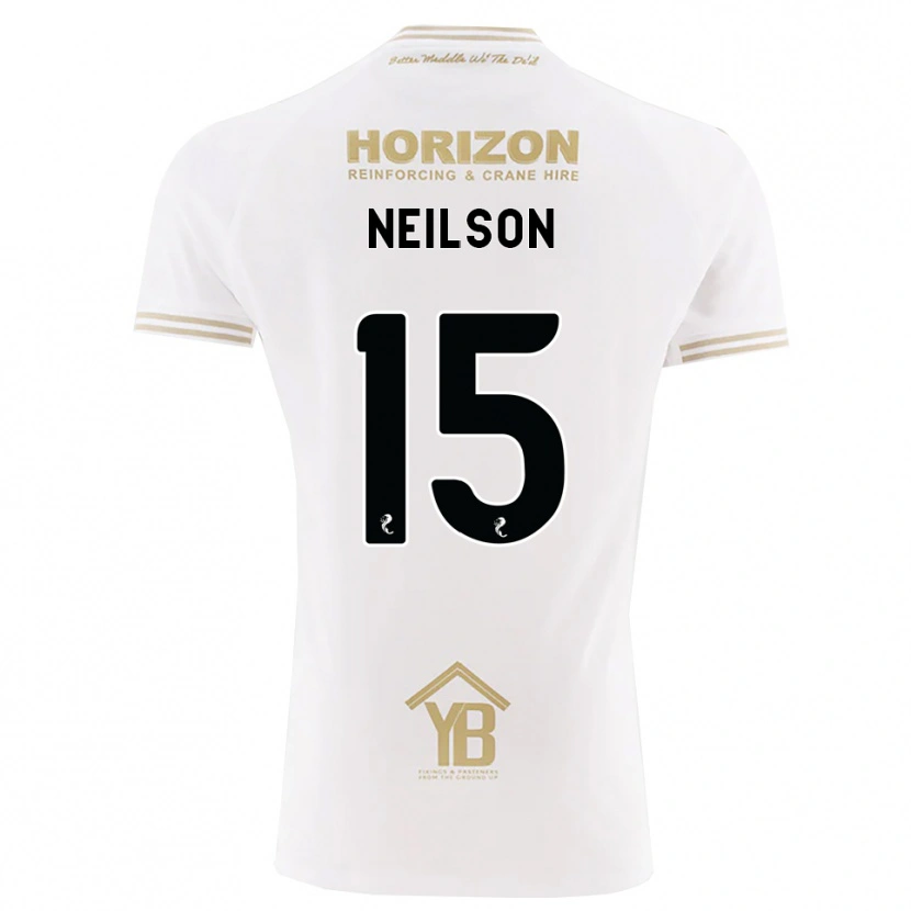 Danxen Criança Camisola Lewis Neilson #15 Trigo Branco Alternativa 2026/27 Camisa