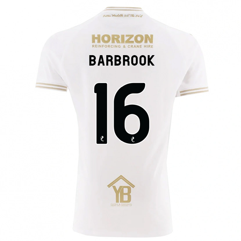 Danxen Criança Camisola Finley Barbrook #16 Trigo Branco Alternativa 2026/27 Camisa