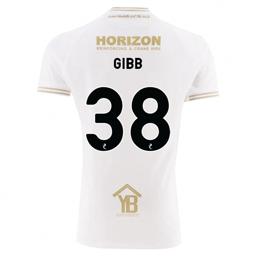 Danxen Criança Camisola Thomas Gibb #38 Trigo Branco Alternativa 2026/27 Camisa