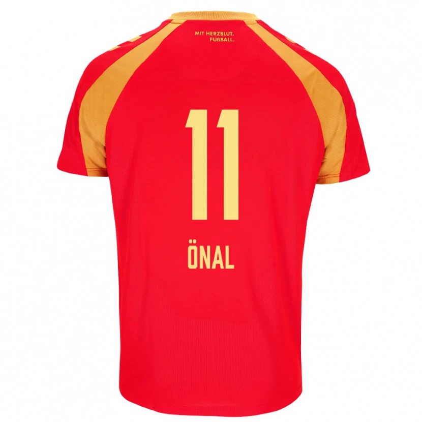 Danxen Criança Camisola Umut Önal #11 Vermelho Laranja Preto Alternativa 2026/27 Camisa