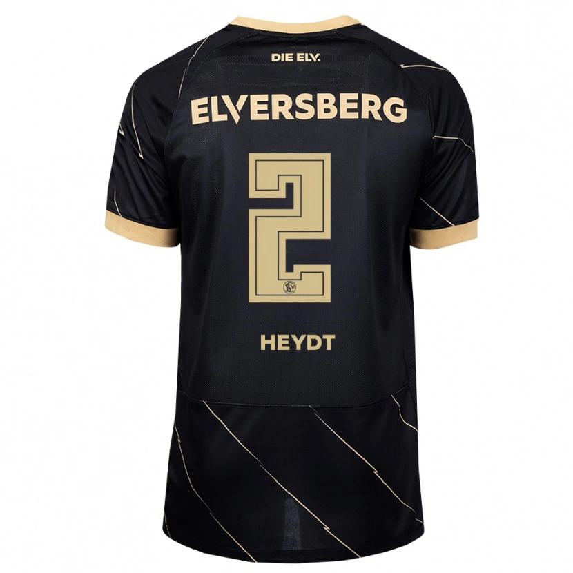 Danxen Criança Camisola Robin Heydt #2 Preto Marrom Alternativa 2026/27 Camisa